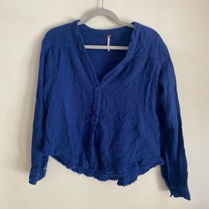Free People Raw Hem Shirt